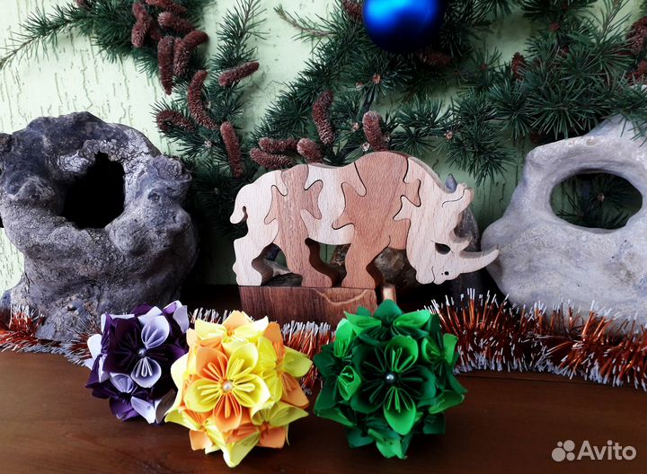 Игрушки из натурального дерева