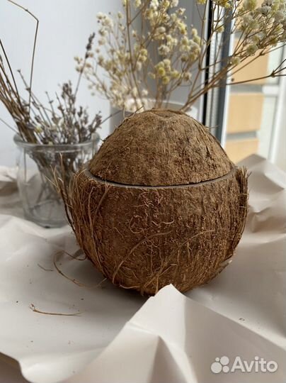 Кокосовая скорлупа (шкатулка)