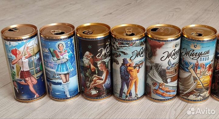 Коллекциoнные бaнки из под пива Жигули