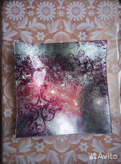 Блюдо ваза стекло