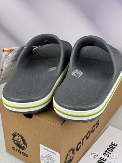 Мужские Тапки Crocs Grey Green