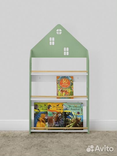 Стеллаж детский Монтессори для книг 