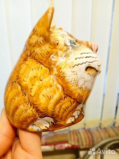 Колокольчик, кошечка, с подписью автора