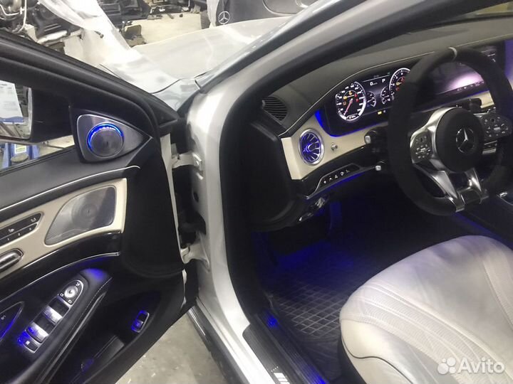 Воздуховоды с подсветкой Mercedes 222