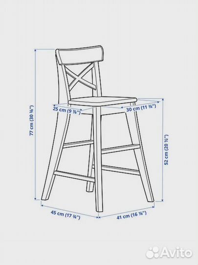 Детский стул IKEA Ингольф