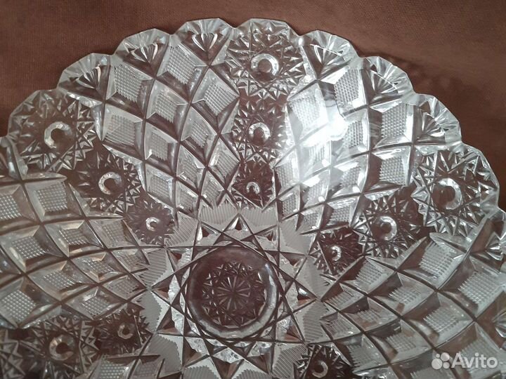 Блюдо хрусталь СССР