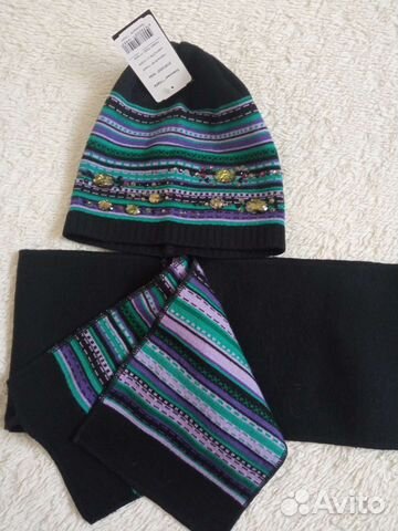Комплект шапка и шарф женский