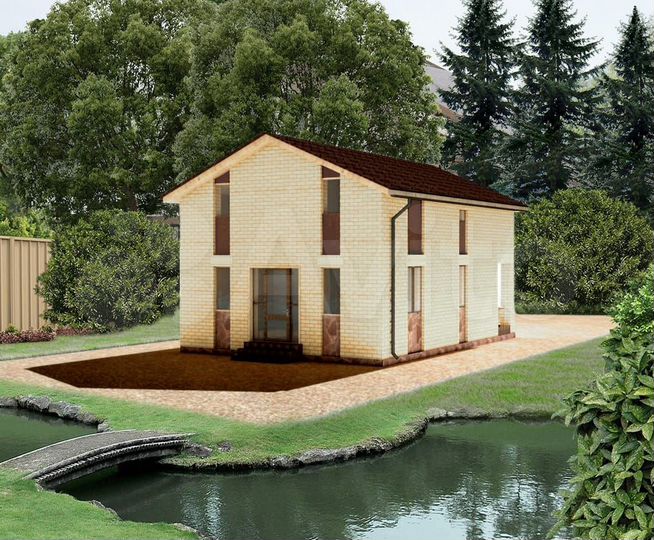 Дом 128,5 м² на участке 7 сот.