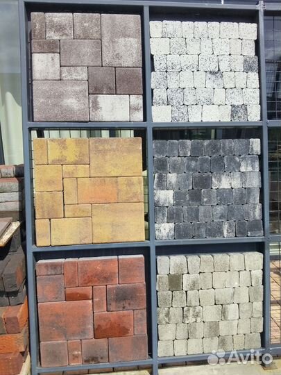 Тротуарная плитка кирпичек все цвета колормикс