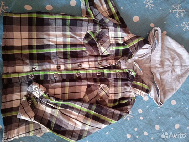 Рубашка на кнопках р. 86