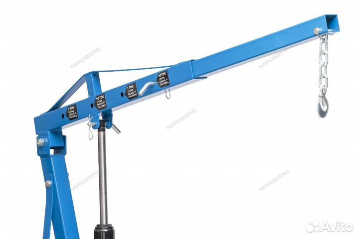 Кран гаражный складной 2т. C 2х сторонним насосом