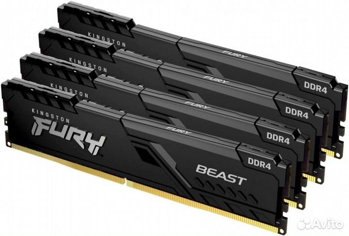 128Gb DDR4 3200MHz Kingston Fury Beast Black (KF43