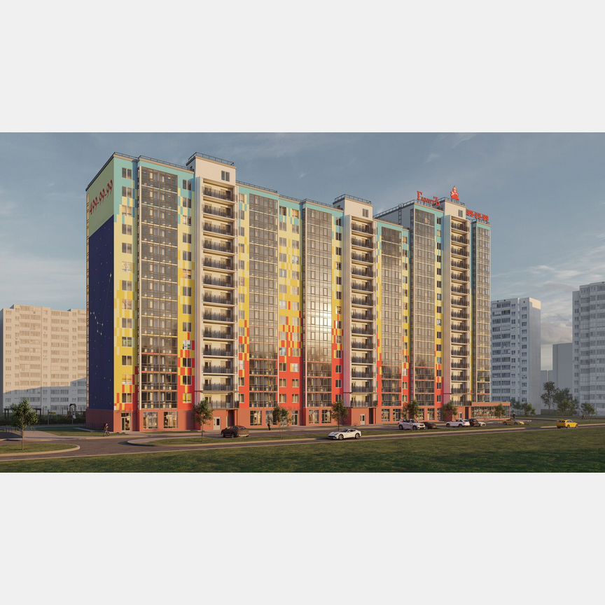 3-к. квартира, 83,3 м², 11/15 эт.