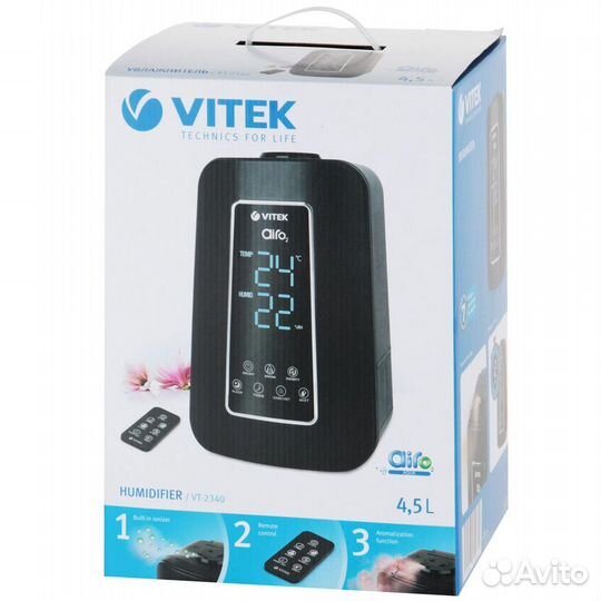 Воздухоувлажнитель Vitek до 30 кв.м - 4.5 л