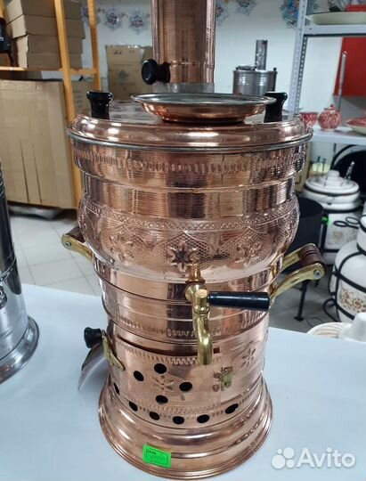 Самовар Турецкий на углях медный