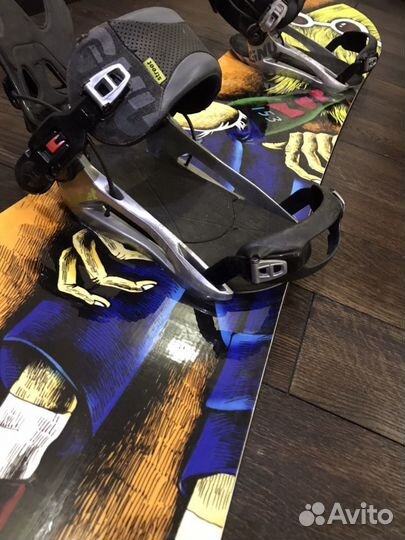 Black fire 153 сноуборд + gnu street крепления