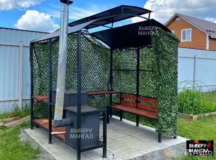 Беседка с мангалом