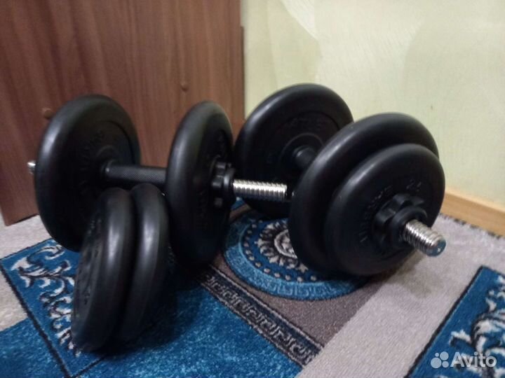Гантели разборные обрезиненные