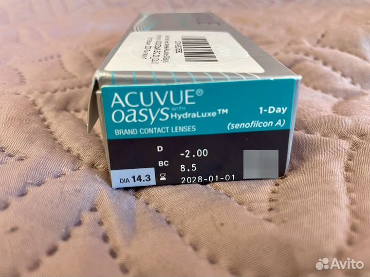 Линзы контактные acuvue oasys 1 day -2.00