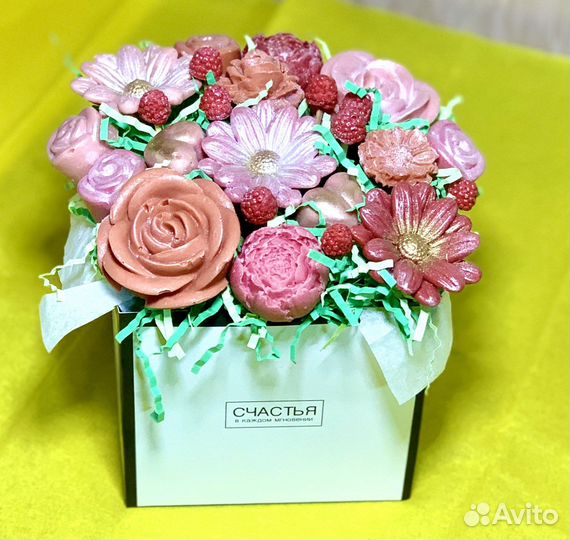 Букеты из зефира, шоколада, пряников