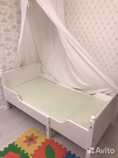 Детская кровать IKEA и матрас