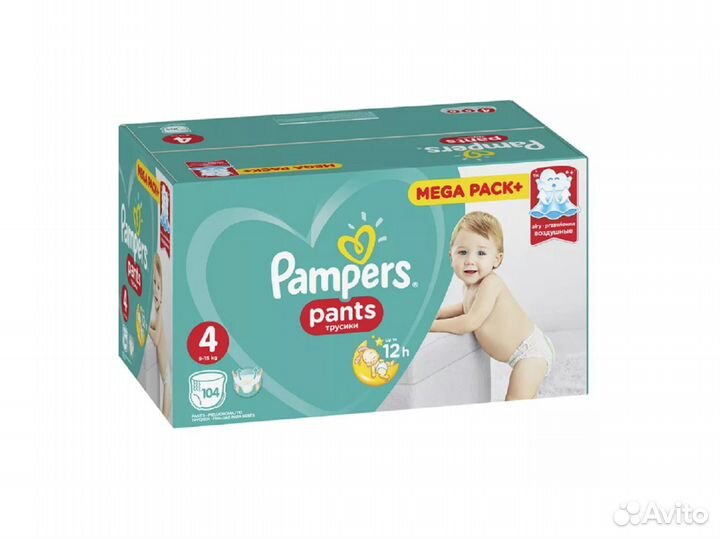 Трусики-подгузники Pampers Pants 3, 4, 5, 6