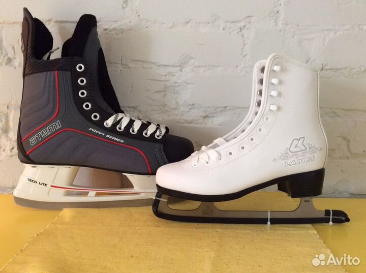 Новые фигурные (37р.) и хоккейные (44 р.) коньки