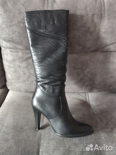 Сапоги демисезонные женские натуральная кожа