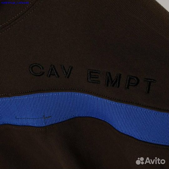 Худи Cav Empt оверсайз коричневое