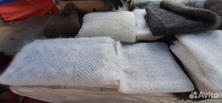 Палантины,паутинки косынки Шали из козьего пуха ру