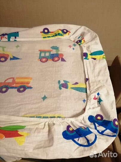 Простынь на резинке 120 60