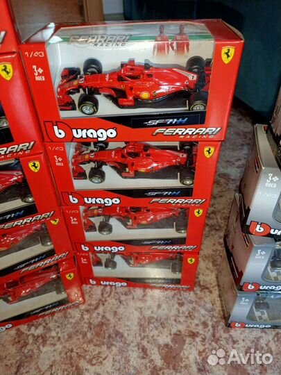 Bburago 1 43 формула 1 Mercedes & Ferrari
