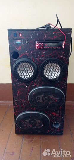 Активные напольные колонки, Колонка