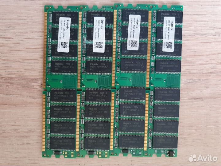 DDR1, 1GB, PC-3200, 400MHz