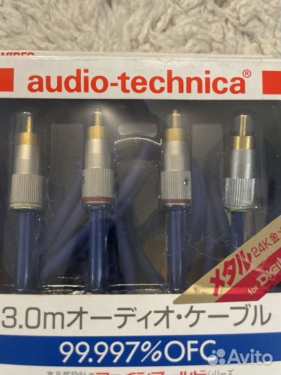 Межблочный кабель 2 rca – 2 rca Audio-Technica