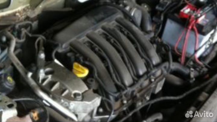 Рено Меган 2 2008г 1.6 113л. с. Мотор K4M разбор