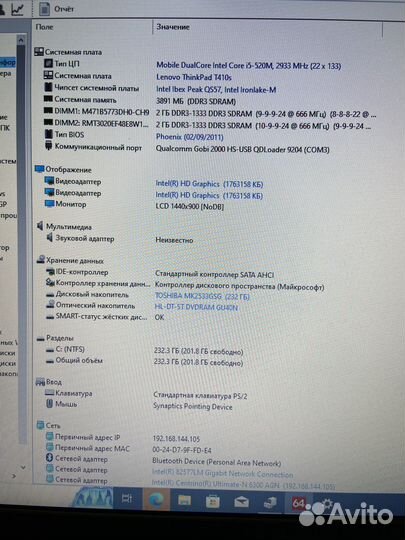 Lenovo thinkpad t410s