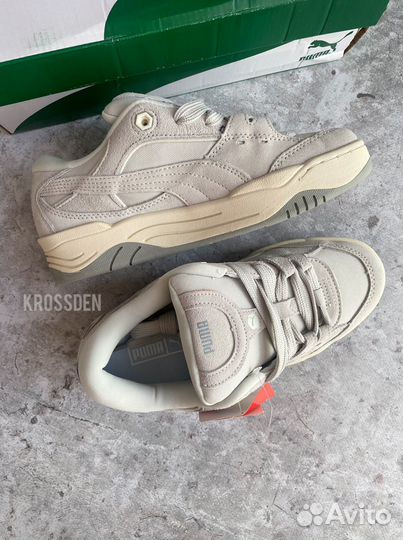 Кроссовки Puma 180 Tones grey серые замшевые