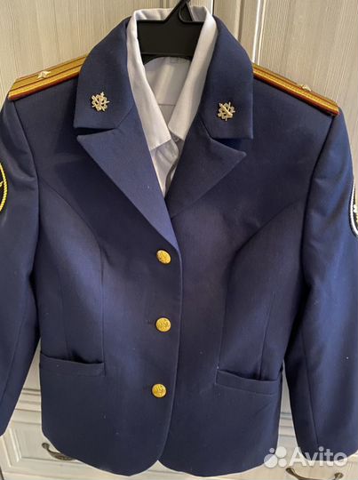 Китель парадный уфсин+ рубашка. Разм.44