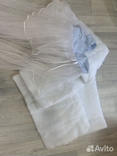 Бортики в детскую кроватку бу и постельное белье