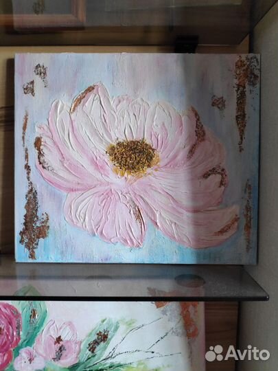 Картина маслом на холсте цветы