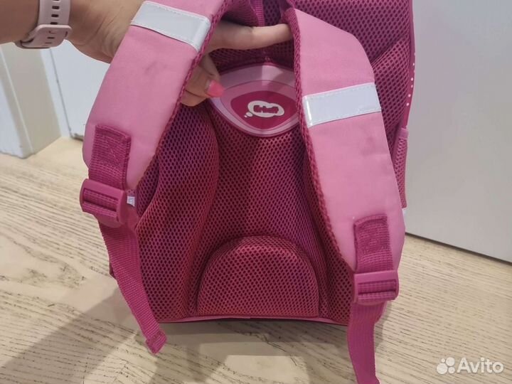 Школьный рюкзак, ранец для девочки розовый erhaft