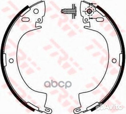 Колодки тормозные барабанные задн mitsubishi: L