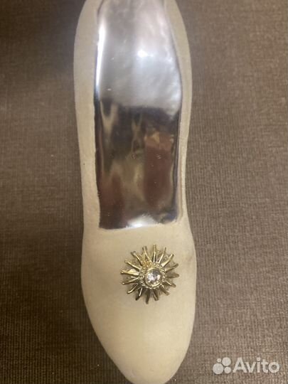 Ёлочная игрушка стеклянная туфелька не Mostowski