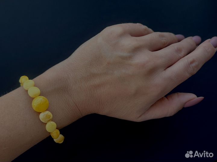 Браслет из натурального янтаря