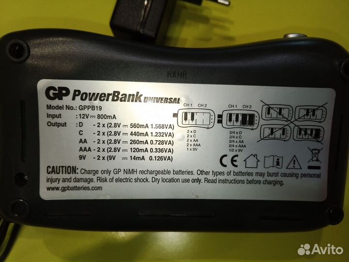 Зарядное устройство GP PowerBank Universal gppb19