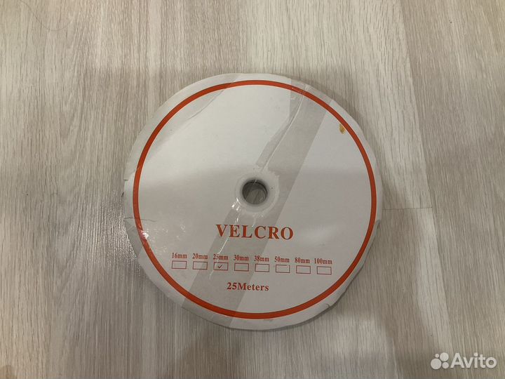 Лента контактная липучка Velcro 25 мм х 25 м