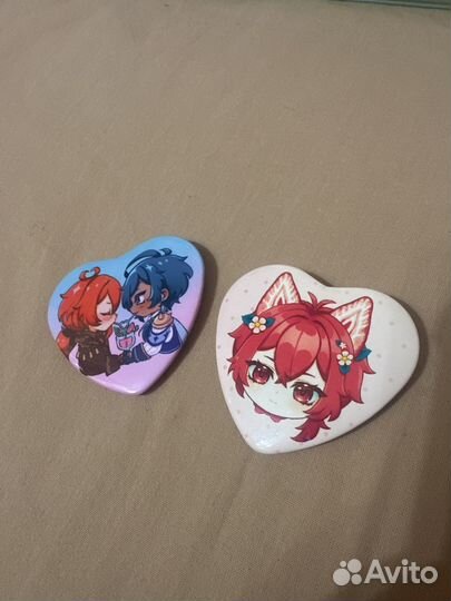 Авторский мерч Кейлюки Дилюк значок genshin