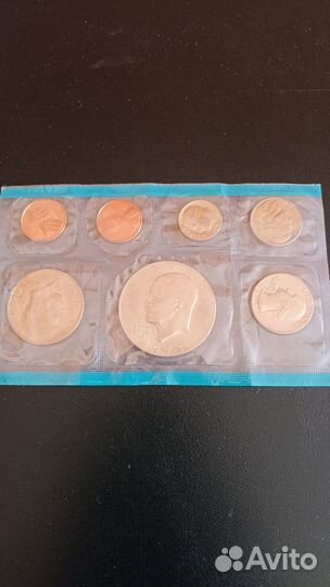 Годовой набор монет США 1973