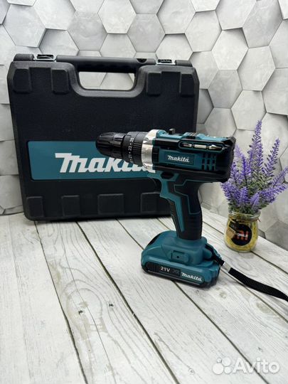 Аккумуляторная дрель шуруповерт makita кейс биг